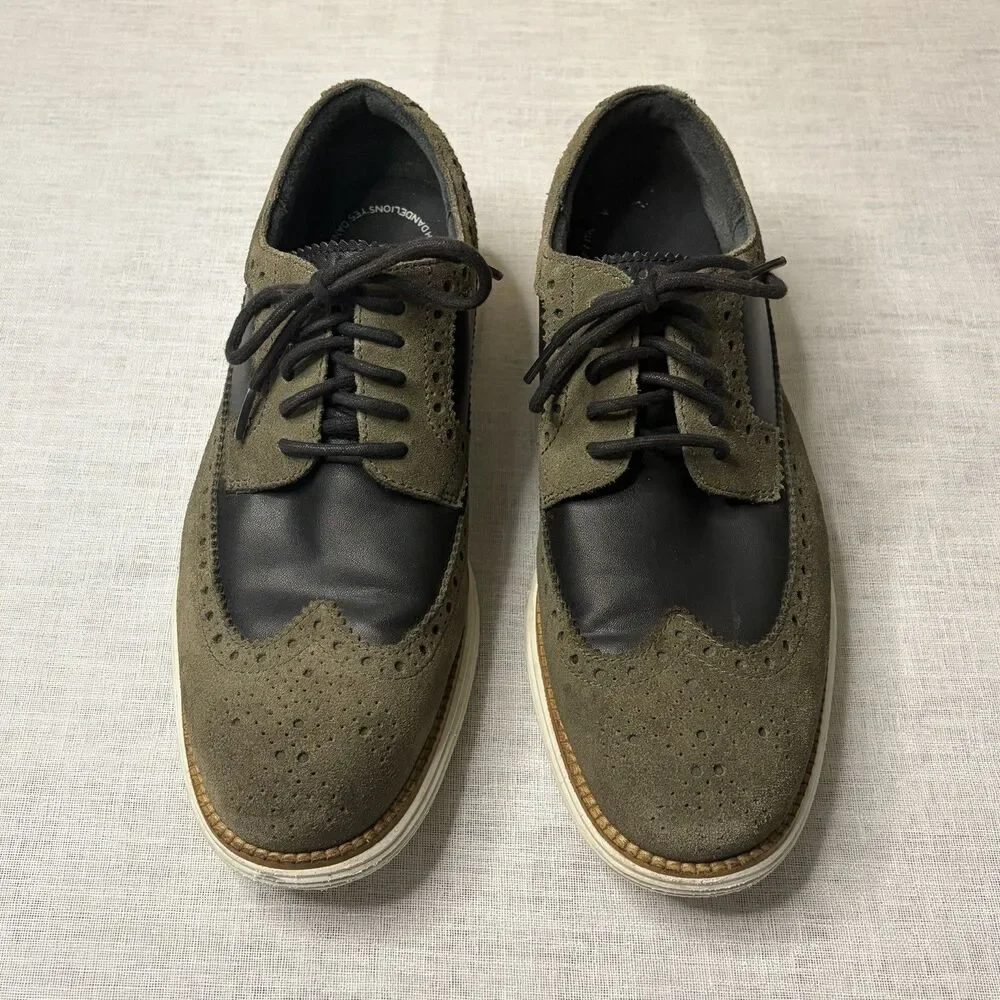Cole Haan OriginalGrand Men's Wingtip Oxford Suede 9.5M Dress Comfort Shoes